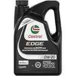 Castrol EDGE 0W-20 Full Synthetic Motor Oil 5QT for $22.19