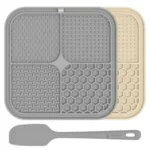ChefAide 2-Pack Lick Mats 8.5″ x 8.5″ for $5.99