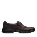Clarks Gessler Step Brown Leather Casual Loafers for $39.99