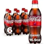 6-Pack Coca-Cola Cherry Soda 16.9oz for $3.84