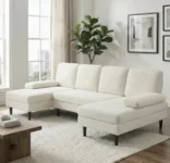 Concetta U Shaped Sectional Sofa with Double Chaise for $277