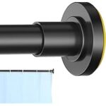 CorkLatta Adjustable Black Shower Curtain Rod for $7.97