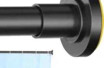CorkLatta 31″-80″ Black Shower Curtain Rod $7.94