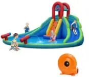 Costway Inflatable Water Slide Bounce House with Mighty Splash Pool for $294