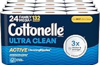 Cottonelle Ultra Clean Toilet Paper – 48 Family Mega Rolls for $33.28