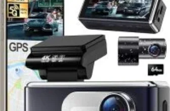Csyibeielec 4K WiFi GPS Dash Cam with 1080p Rear Camera for $39.99