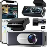 Csyibeielec 4K HD Dual Front and Rear Dash Camera for $40