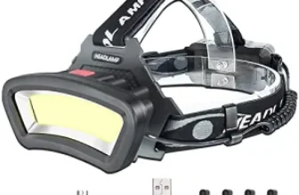 Darkbeam Cob 2000 Lumen USB Rechargeable Headlamp with Red Light for $13