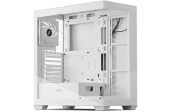 darkFlash ATX Mid-Tower PC Case (DS900) in White for $40 with Code