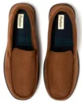 Dearfoams Men’s Jason Microsuede Moccasin Slippers for $9.99