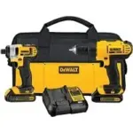 Dewalt 20V MAX Cordless Drill & Impact Driver Combo with 2 Batteries for $139