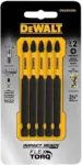 DeWalt 5-Piece 3.5-Inch Impact #2 Phillips Bit Set for $7.41