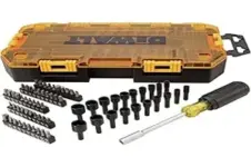 71-Piece DEWALT DWMT73808 Screwdriver Bit Set with Nut Drivers for $24