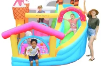 Doctor Dolphin Inflatable Bounce House Castle with Air Blower for $143