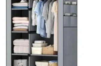 Dumos Portable Storage Closet 40.7″x17.7″x64.57″ for $25.98