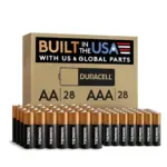Duracell Coppertop AA and AAA Batteries, 56 Count for $36.70
