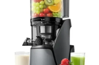EanOruus 3-in-1 Cold Press Juicer with 6.5″ Chute for $150