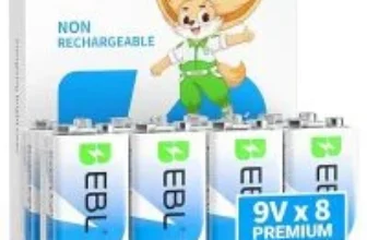 EBL 9V Alkaline Batteries (8-Pack) Now $7.18