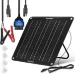 ECO-WORTHY 10W Solar Car Battery Charger Maintainer with OBD-II Cable for $24