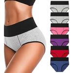 Eiggam Women’s Cotton High Waist Panties – 6 Pack for $9.99