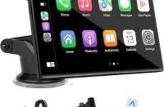 Eljbelg 7″ Navigation Carplay Touchscreen with Apple Carplay & Android Auto for $29.75