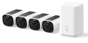 Eufy Security eufyCam E40 2K 4-Camera Kit with HomeBase 2 for $250