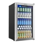 Euhomy 130-Can Beverage Mini Refrigerator with Adjustable Shelves for $130