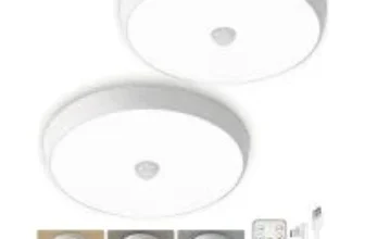 Ezvalo 400lm Rechargeable Motion Sensor Ceiling Light (2-Pack) – $22.39