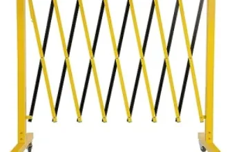 FAHKNS 11.5′ Expandable Barricade with Wheels for $54