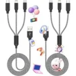 Firsting 3-in-1 4ft Multi Charging Cable (2-Pack) for $4.94