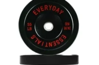 FlexWave Black Olympic Bumper Plate Set – 110lb for $54.99