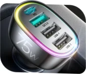 FLYLEAD 75W 4-Port USB-C Car Charger for $7.99