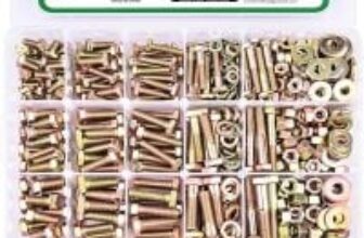 Foliv Grade 8 Hex Screw Bolt Assortment Kit (566 Pieces) for $24.99