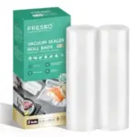 FRESKO 11″ x 20′ Vacuum Sealer Bag Rolls – 2-Pack for $7.98