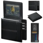 Furid Men’s RFID Slim Leather Card Wallet for $6.99