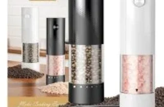Gaivis Rechargeable Electric Salt and Pepper Grinder Set for $12.99