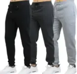 Galaxy by Harvic 3-Pack Men’s Slim Fit Fleece Jogger Sweatpants for $24