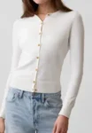 Gap Factory Women’s Crewneck Cardigan Now $7.63 – Limited Sizes Available