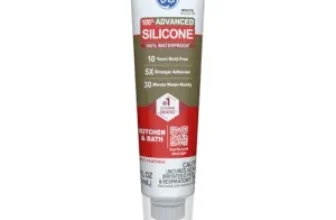 GE Advanced Silicone Waterproof Caulk (2.8 oz) for $4.99