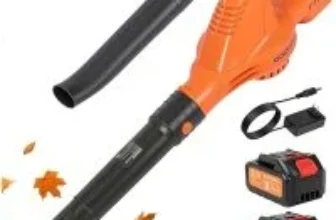 Gochifix 5-Speed Cordless Leaf Blower with 2 Batteries for $33.59