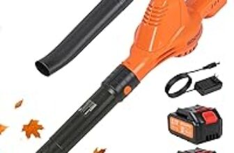 GOCHIFIX Cordless Leaf Blower (130 MPH, 180 CFM) with 2x 21V Batteries & Charger – $33.59 ($55.99 List Price)