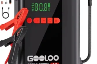 GOOLOO A2 8-in-1 Jump Starter with Air Compressor for $45 (was $97)