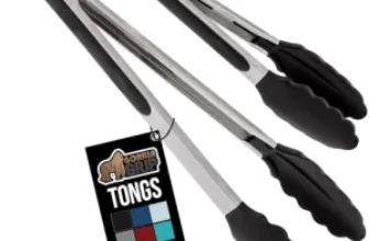 GORILLA GRIP 2-Piece Stainless Steel Kitchen Tongs Set for $8.97
