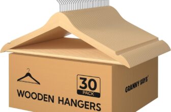 30-Pack Granny Says Wooden Hangers for $18 with Promo Code