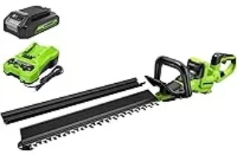 Greenworks 24V 24-inch Brushless Hedge Trimmer with Battery and Charger for $119.98