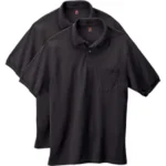 Hanes Men’s EcoSmart Short-Sleeve Polo Shirts 2-Pack for $9.86