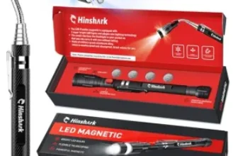 Hinshark Extendable Telescoping Magnetic Pickup Tool with LED Flashlight for $8.49