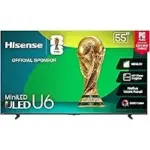 Hisense 55U65QF 55-inch Mini-LED 4K UHD Smart Fire TV for $398.99