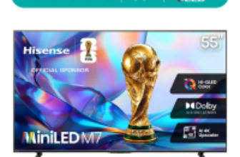 Hisense M7 Series Hi-QLED 55in 4K Mini-LED Smart Google TV $298