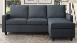 Honbay Convertible Sectional Sofa in Mid Dark Grey for $255